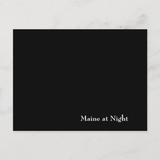 Maine in der Nacht Postkarte