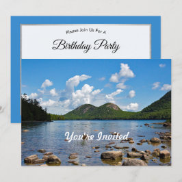 Maine Jordan Pond Foto Birthday Einladung