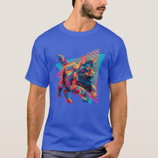 Maine Katze 80er 90er Junge T-Shirt