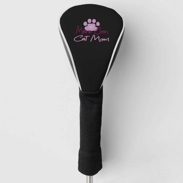 Maine Katzenmutter Golf Headcover (Vorderseite)
