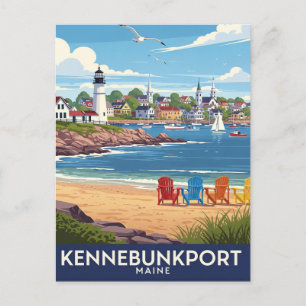 Maine Kennebunkport Travel Postkarte
