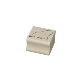 Maine Kontur Rubber Briefmarke Gummistempel