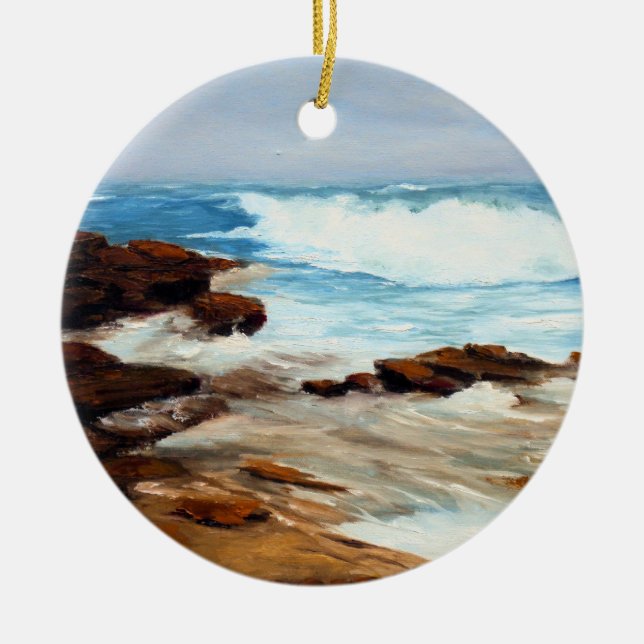 Maine-Küsten-Verzierung Keramikornament (Vorne)