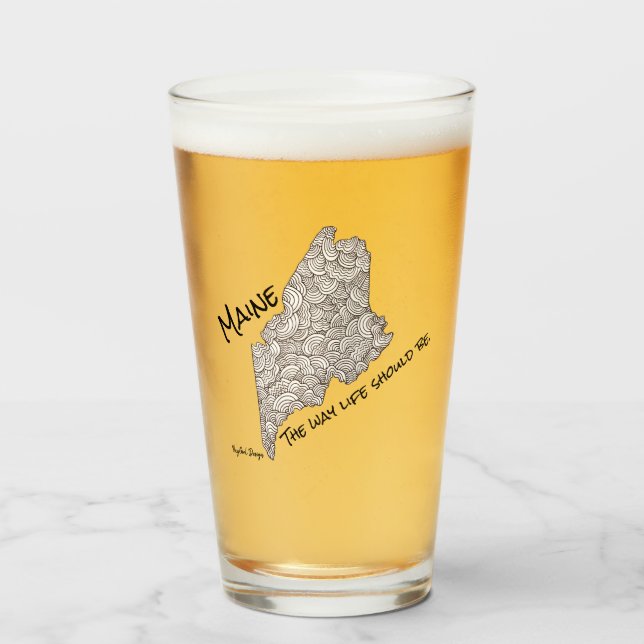 Maine - La Façon Dont La Vie Devrait Être. Verre à (Devant (rempli))