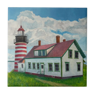 Maine-Leuchtturm Fliese