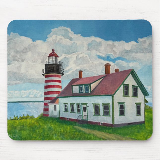 Maine-Leuchtturm Mousepad (Vorne)