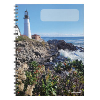 Maine Lighthouse Cover 80pg Spiral Journal Notizblock
