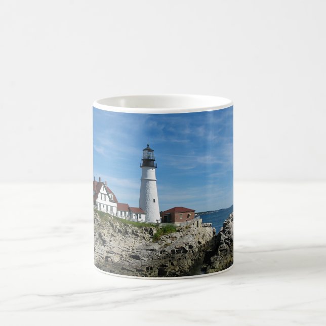 Maine Lighthouse Portland Head Light Kaffeetasse (Mittel)