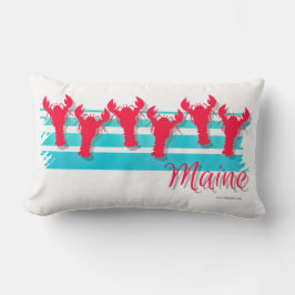 Maine Lobster Line Retro Style Lendenkissen