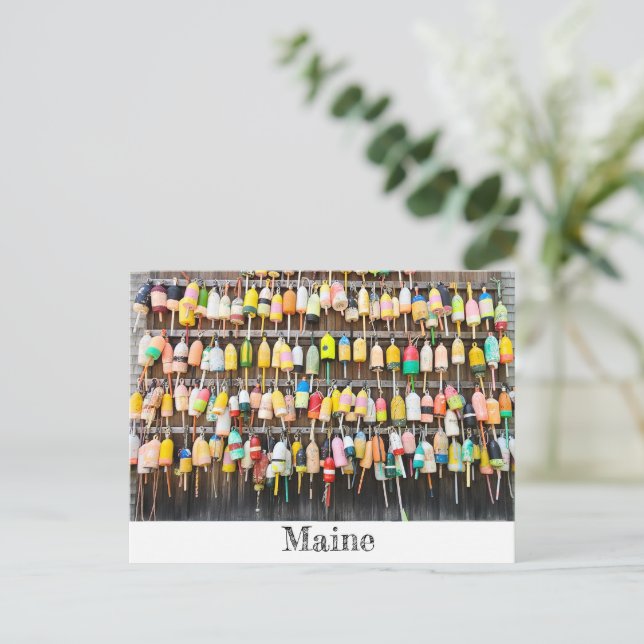 Maine Lobster Poster Postkarte (Stehend Vorderseite)