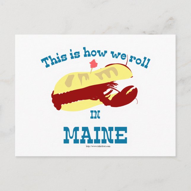 Maine Lobster Roll Postkarte (Vorderseite)
