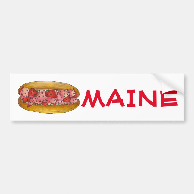 Maine Lobster Roll Sandwich Autoaufkleber (Vorne)