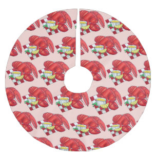 Maine Lobster Roll Seafood Restaurant Fishmarket Polyester Weihnachtsbaumdecke