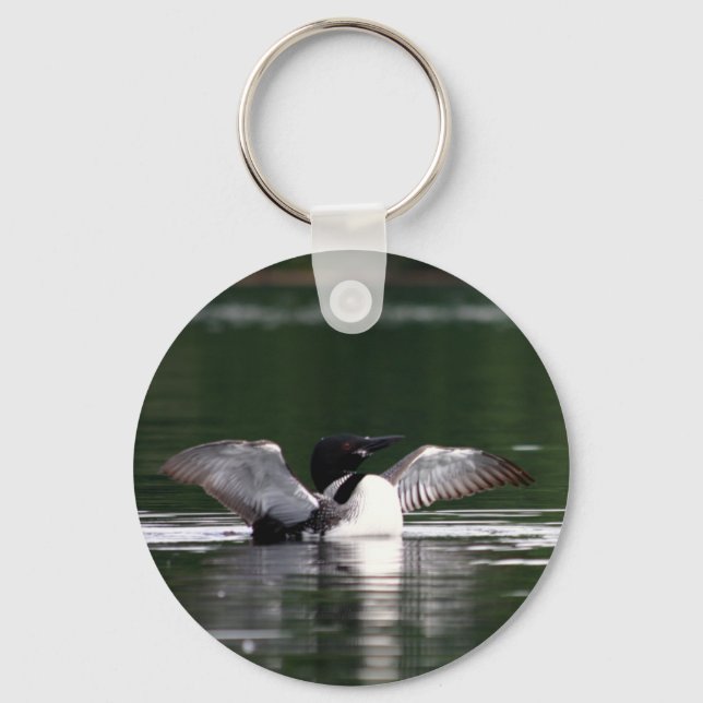 Maine Loon Schlüsselanhänger (Rückseite)