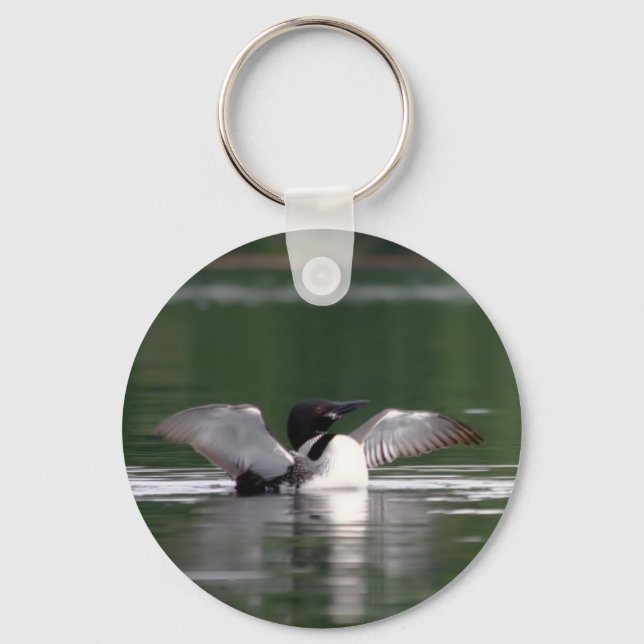 Maine Loon Schlüsselanhänger (Vorderseite)