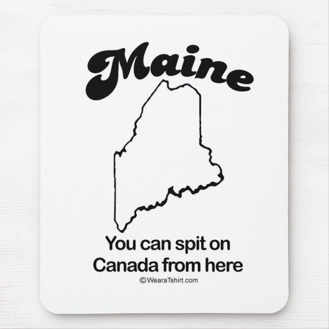MAINE - "MAINE-STAATS-MOTTO" T - Shirts und Gang Mousepad (Vorne)