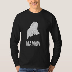 Maine Mamaw Maine Silhouette Staat Coolst Oma T-Shirt