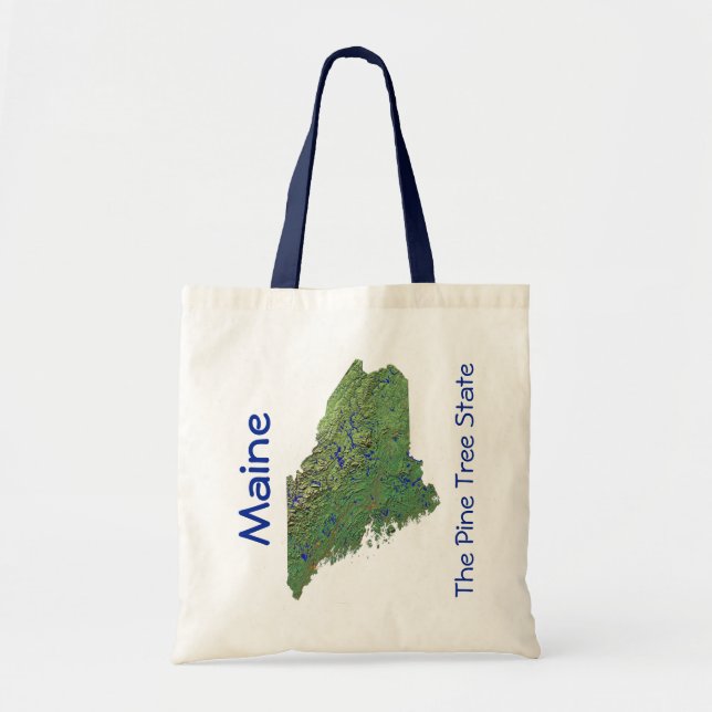 Maine Map Bag Tragetasche (Vorne)