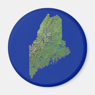 Maine Map Magnet