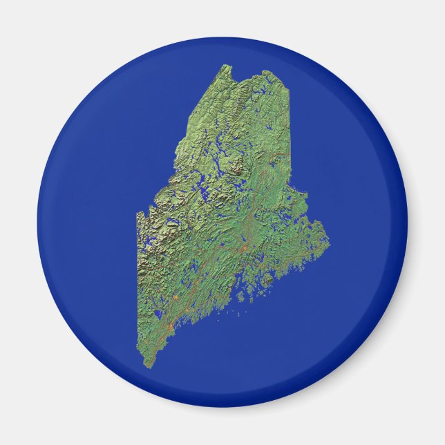 Maine Map Magnet (Vorne)