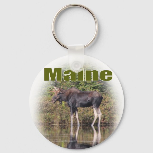 Maine Moose Schlüsselanhänger (Vorderseite)