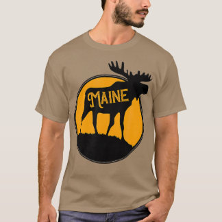 Maine Moose Staat T-Shirt
