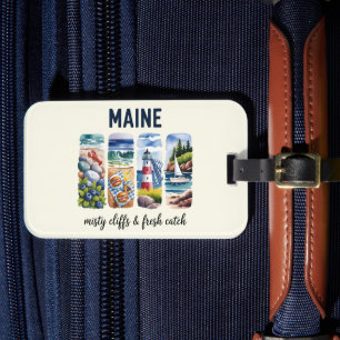 Maine – Nebelklippen und frischer Fang Gepäckanhänger