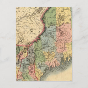 Maine, New Hampshire, Vermont Postkarte