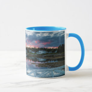 Maine, Newagen, Sonnenuntergang Hafen 2 2 Tasse