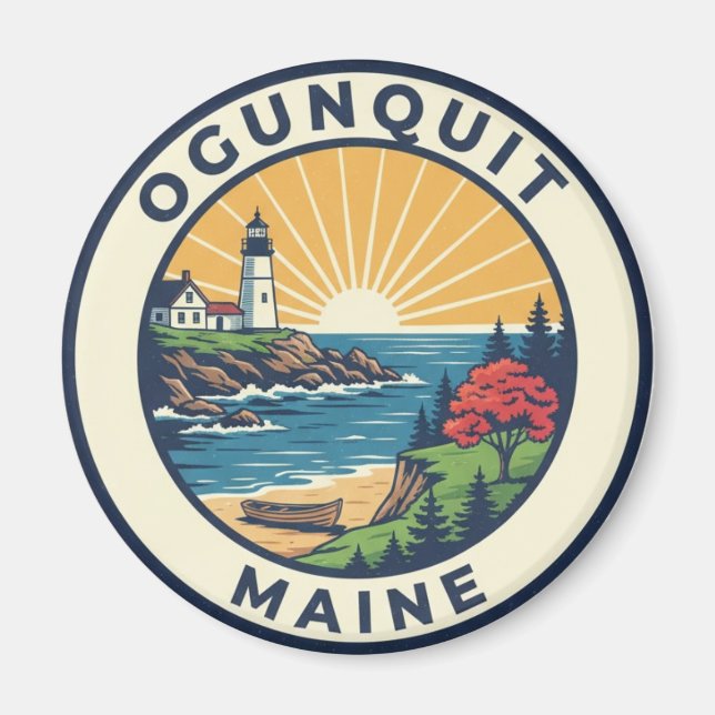 Maine Ogunquit Travel Magnet (Vorne)