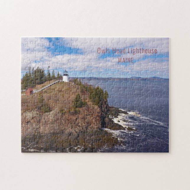Maine Owls Head Lighthouse Jigsaw Puzzle (Horizontal)