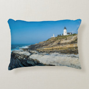 Maine, Pemaquid Point, Pemaquid Point Leuchtturm Zierkissen