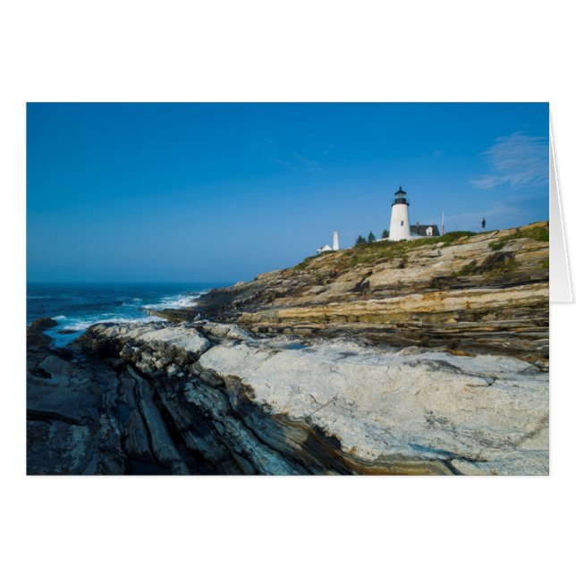 Maine, Pemaquid Point, Pemaquid Point Lighthouse (Vorderseite (Horizontal))
