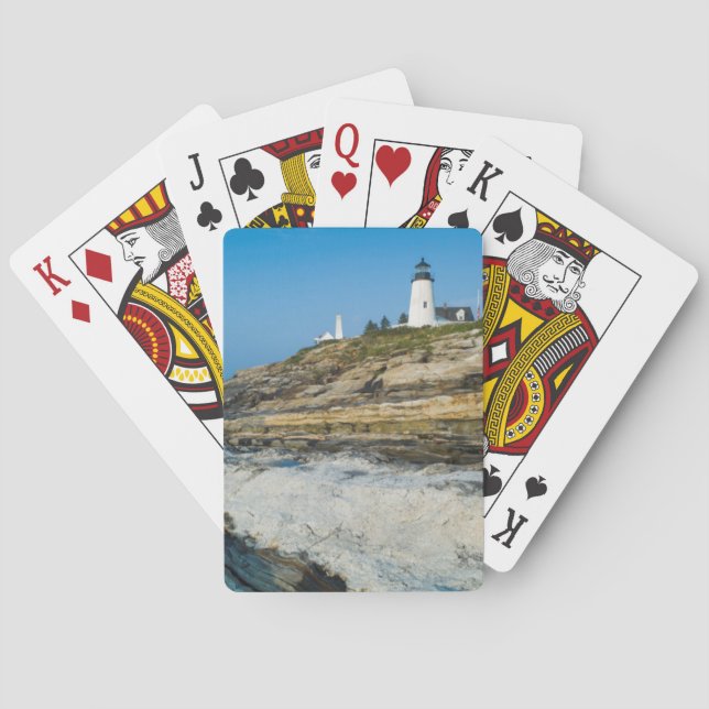 Maine, Pemaquid Point, Pemaquid Point Lighthouse Spielkarten (Rückseite)