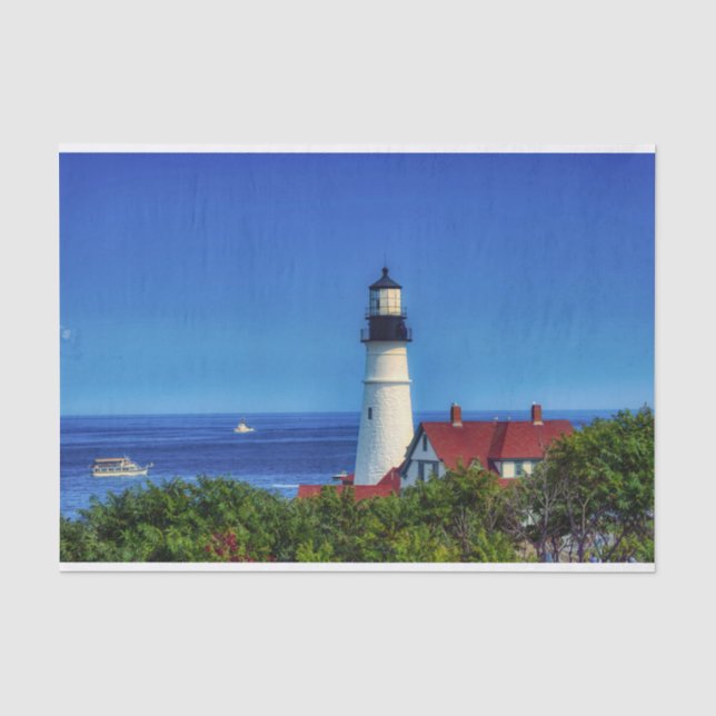 Maine Portland Head Light Foto Seidenpapier (Vorderseite)