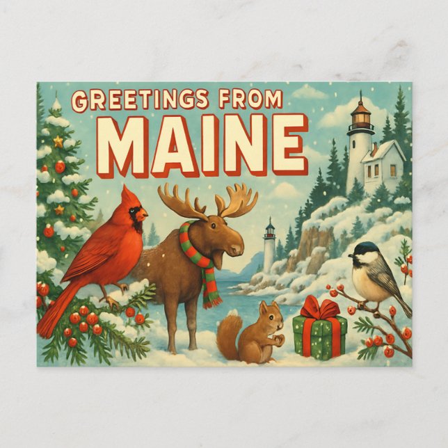 MAINE Postkarte (Vorderseite)