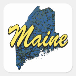 Maine Quadratischer Aufkleber