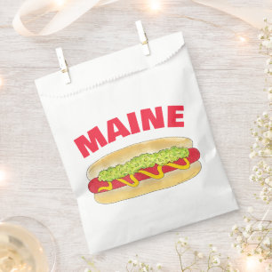 Maine Red Snapper Hotdog Portland ME Food Cookout Geschenktütchen