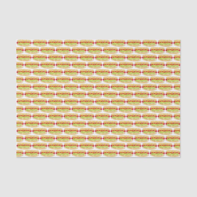 Maine Red Snapper Hotdog Portland ME Food Cookout Seidenpapier (Vorderseite)