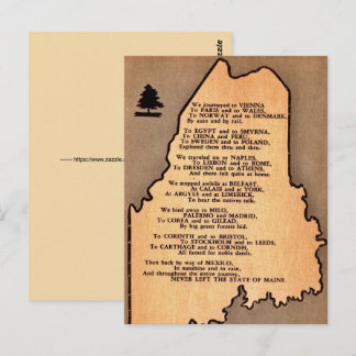 Maine Reisebericht Postkarte