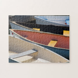 Maine, Rockland. Bunte Boote in Rockland