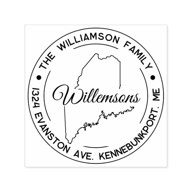 Maine Rücksendeadresse Briefmarke selbstsüchtig Permastempel (Design)