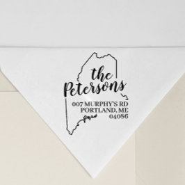 Maine Rücksendeadresse Briefmarke selbstsüchtig Permastempel