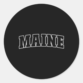 Maine Runder Aufkleber