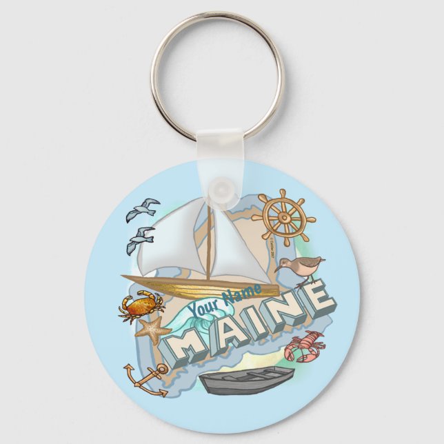 Maine Schlüsselanhänger (Vorderseite)