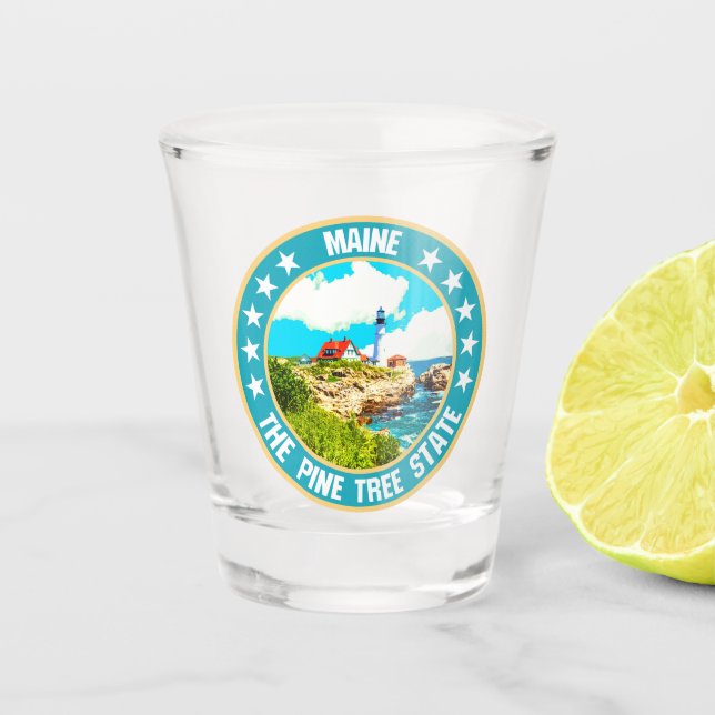 Maine Schnapsglas (Vorderseite)