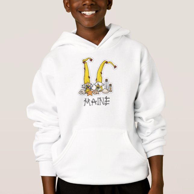 Maine Seashore - Welcome Gnome Hoodie (Vorderseite)