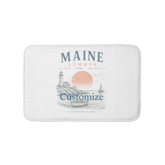 Maine Sommer Spaß Thunder_Cove Badematte (Vorderseite)