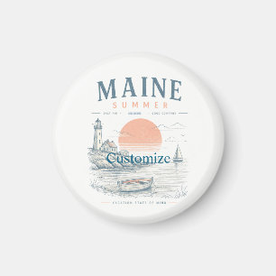 Maine Sommer Spaß Thunder_Cove Magnet