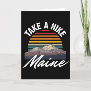 Maine Souvenir Wandern Nimm Ein Wander Vintage Son Karte